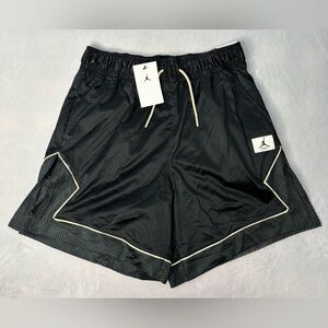 Jordan Women’s Black Athletic Shorts with Cream Piping